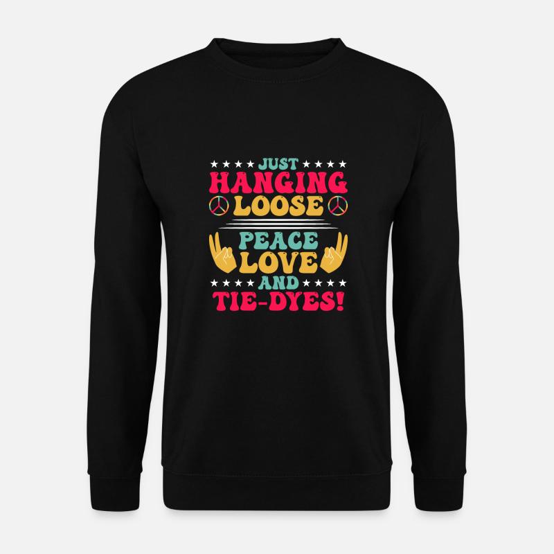 Hippie - Unisex Pullover - Schwarz