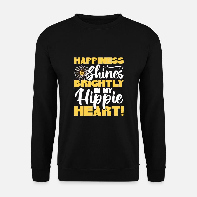 Hippie - Unisex Pullover - Schwarz