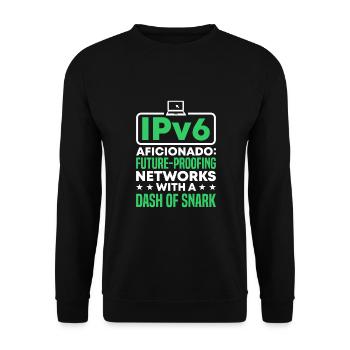 Network Engineer - Unisex Pullover - Schwarz - Vorne - Alina (178cm) & Michal (187cm)