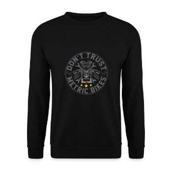 Motocyclette - Sweat-shirt Unisexe - noir - Devant - Alina (178cm) & Michal (187cm)