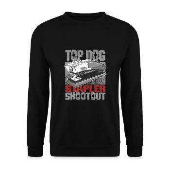 Office - Unisex Sweatshirt - black - Front - Alina (178cm) & Michal (187cm)