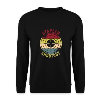 Office - Unisex Sweatshirt - black - Front - Alina (178cm) & Michal (187cm)