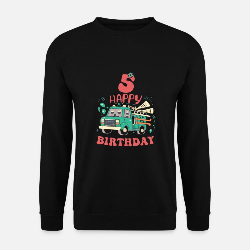 5th Birthday Guys - Unisex Sweatshirt - black