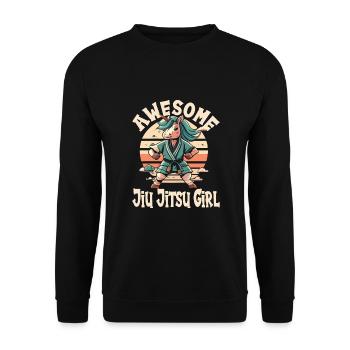 Jiu Jitsu - Sweat-shirt Unisexe - noir - Devant - Alina (178cm) & Michal (187cm)