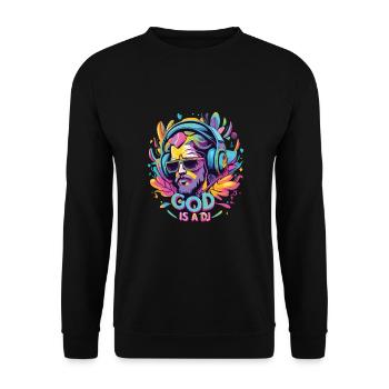 DJing - Unisex Pullover - Schwarz - Vorne - Alina (178cm) & Michal (187cm)