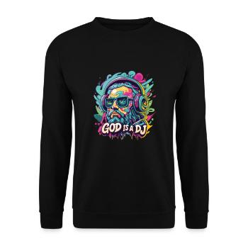 DJing - Unisex Pullover - Schwarz - Vorne - Alina (178cm) & Michal (187cm)