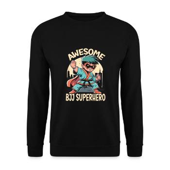 Jiu Jitsu - Sweat-shirt Unisexe - noir - Devant - Alina (178cm) & Michal (187cm)