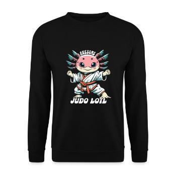 Judo - Sweat-shirt Unisexe - noir - Devant - Alina (178cm) & Michal (187cm)