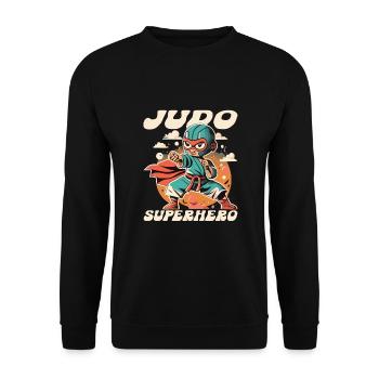 Judo - Sweat-shirt Unisexe - noir - Devant - Alina (178cm) & Michal (187cm)