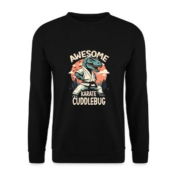 Karate - Unisex Sweatshirt - black - Front - Alina (178cm) & Michal (187cm)