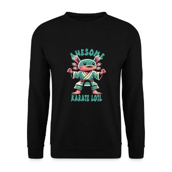 Karate - Unisex Sweatshirt - black - Front - Alina (178cm) & Michal (187cm)
