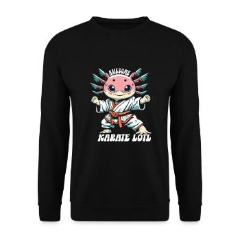 Karate - Unisex Sweatshirt - black - Front - Alina (178cm) & Michal (187cm)
