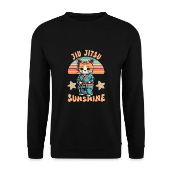 Jiu Jitsu - Unisex Sweatshirt - black - Front - Alina (178cm) & Michal (187cm)