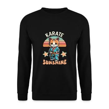 Karaté - Sweat-shirt Unisexe - noir - Devant - Alina (178cm) & Michal (187cm)