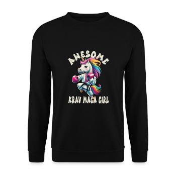 Krav Maga - Sweat-shirt Unisexe - noir - Devant - Alina (178cm) & Michal (187cm)