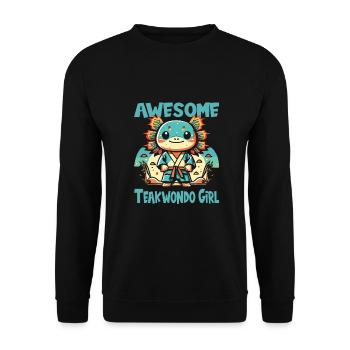 Teakwondo - Sweat-shirt Unisexe - noir - Devant - Alina (178cm) & Michal (187cm)
