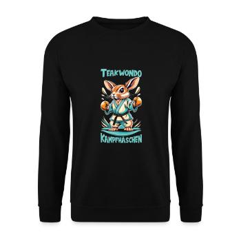 Teakwondo - Unisex Pullover - Schwarz - Vorne - Alina (178cm) & Michal (187cm)