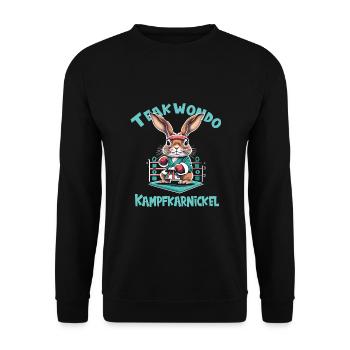 Teakwondo - Unisex Pullover - Schwarz - Vorne - Alina (178cm) & Michal (187cm)