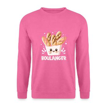 Cuisine française - Sweat-shirt Unisexe - rose - Devant