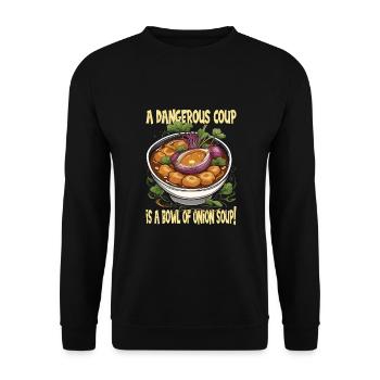 French food - Unisex Sweatshirt - black - Front - Alina (178cm) & Michal (187cm)
