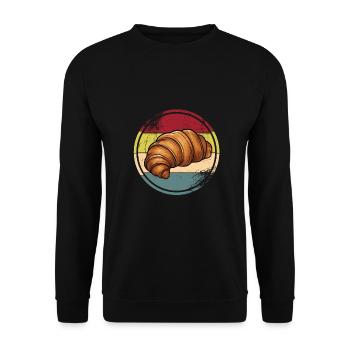 Französisches Essen - Unisex Pullover - Schwarz - Vorne - Alina (178cm) & Michal (187cm)