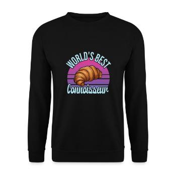 Französisches Essen - Unisex Pullover - Schwarz - Vorne - Alina (178cm) & Michal (187cm)