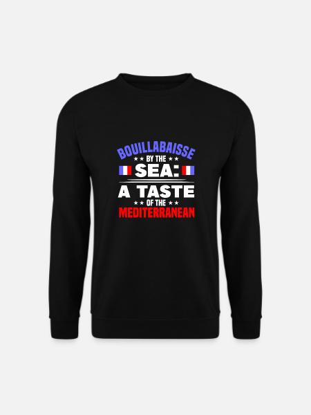 Französisches Essen - Unisex Pullover - Schwarz