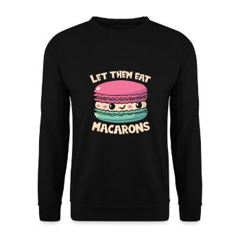 French food - Unisex Sweatshirt - black - Front - Alina (178cm) & Michal (187cm)