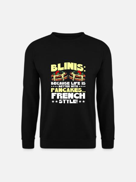 French food - Unisex Sweatshirt - black