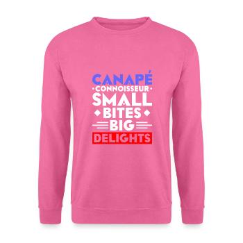 Französisches Essen - Unisex Pullover - Pink - Vorne