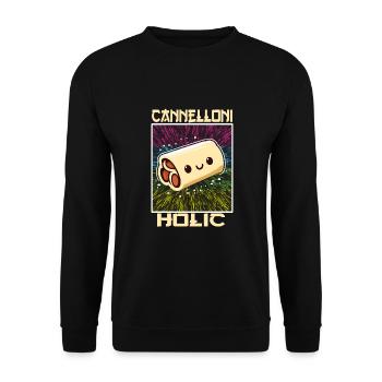 Cuisine italienne - Sweat-shirt Unisexe - noir - Devant - Alina (178cm) & Michal (187cm)