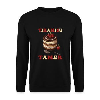 Cuisine italienne - Sweat-shirt Unisexe - noir - Devant - Alina (178cm) & Michal (187cm)