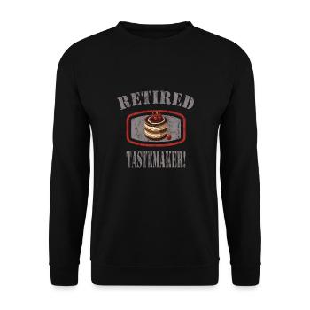 Italienisches Essen - Unisex Pullover - Schwarz - Vorne - Alina (178cm) & Michal (187cm)