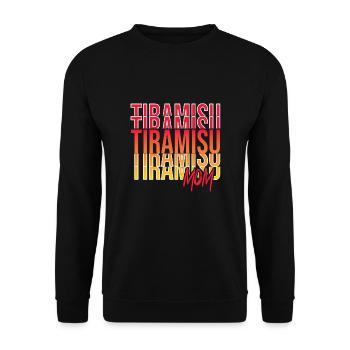 Italienisches Essen - Unisex Pullover - Schwarz - Vorne - Alina (178cm) & Michal (187cm)
