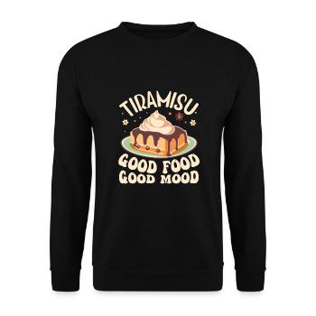Italienisches Essen - Unisex Pullover - Schwarz - Vorne - Alina (178cm) & Michal (187cm)
