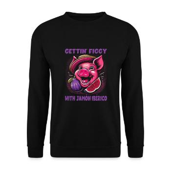 Spanish food - Unisex Sweatshirt - black - Front - Alina (178cm) & Michal (187cm)