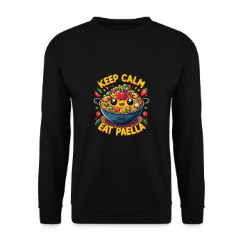 Spanish food - Unisex Sweatshirt - black - Front - Alina (178cm) & Michal (187cm)