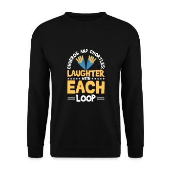 Spanish food - Unisex Sweatshirt - black - Front - Alina (178cm) & Michal (187cm)