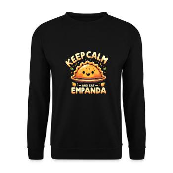Spanish food - Unisex Sweatshirt - black - Front - Alina (178cm) & Michal (187cm)