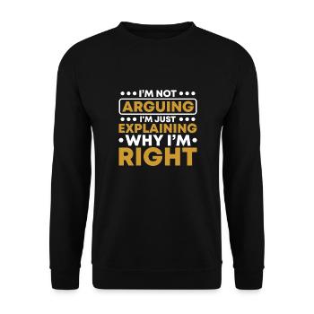 Philosophy - Unisex Sweatshirt - black - Front - Alina (178cm) & Michal (187cm)