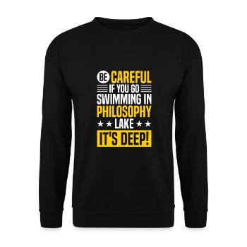 Philosophy - Unisex Sweatshirt - black - Front - Alina (178cm) & Michal (187cm)