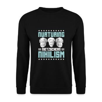 Philosophy - Unisex Sweatshirt - black - Front - Alina (178cm) & Michal (187cm)