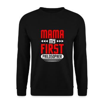 Philosophy - Unisex Sweatshirt - black - Front - Alina (178cm) & Michal (187cm)
