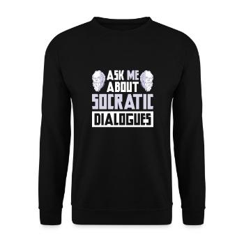 Philosophy - Unisex Sweatshirt - black - Front - Alina (178cm) & Michal (187cm)