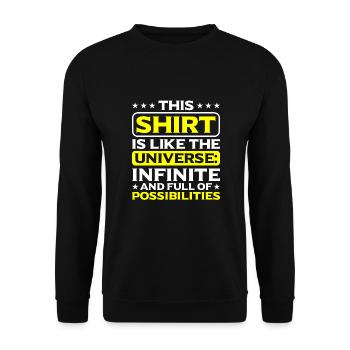 Philosophy - Unisex Sweatshirt - black - Front - Alina (178cm) & Michal (187cm)