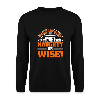 Philosophy - Unisex Sweatshirt - black - Front - Alina (178cm) & Michal (187cm)