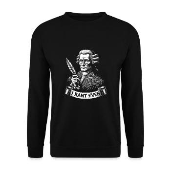 Philosophie - Sweat-shirt Unisexe - noir - Devant - Alina (178cm) & Michal (187cm)