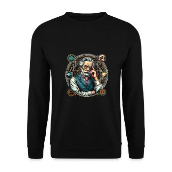 Philosophie - Sweat-shirt Unisexe - noir - Devant - Alina (178cm) & Michal (187cm)