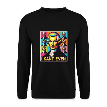 Philosophy - Unisex Sweatshirt - black - Front - Alina (178cm) & Michal (187cm)