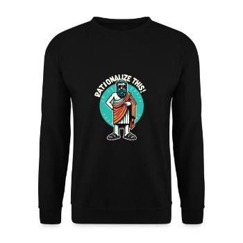 Philosophy - Unisex Sweatshirt - black - Front - Alina (178cm) & Michal (187cm)